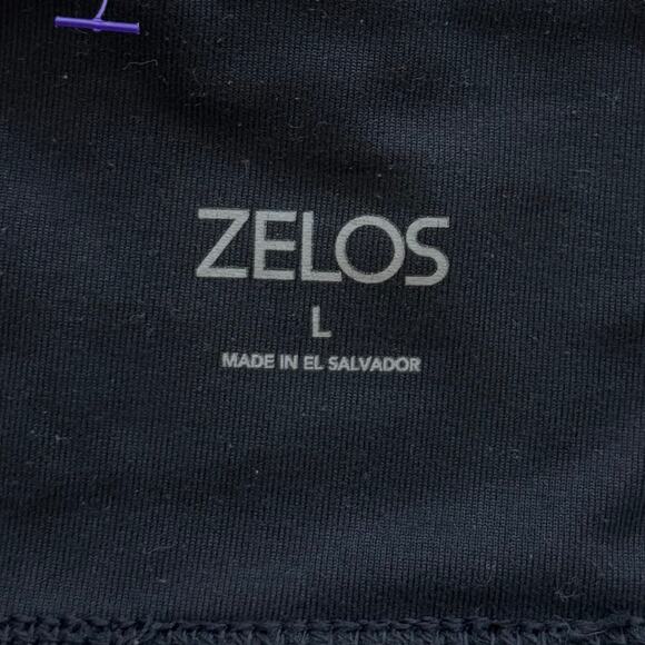 Zelos Black and Floral Exercise Leggings Size Large - Picture 7 of 8